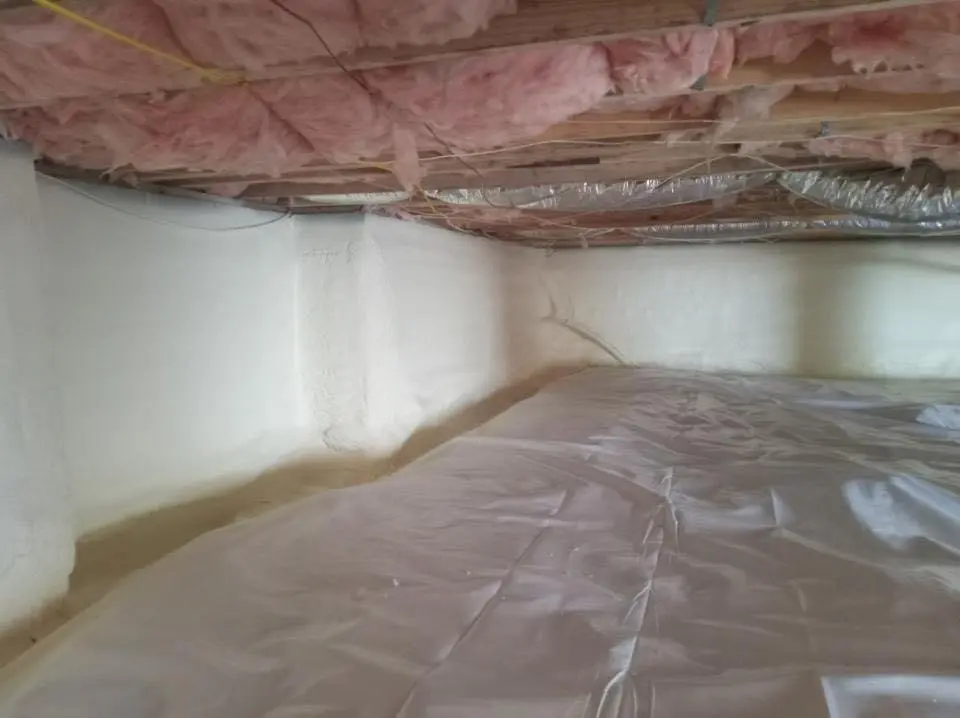 Crawl space encapsulation with closed-cell spray foam for Roof Waterproofing in Kissimmee